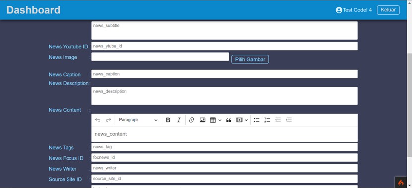 CMS content editor