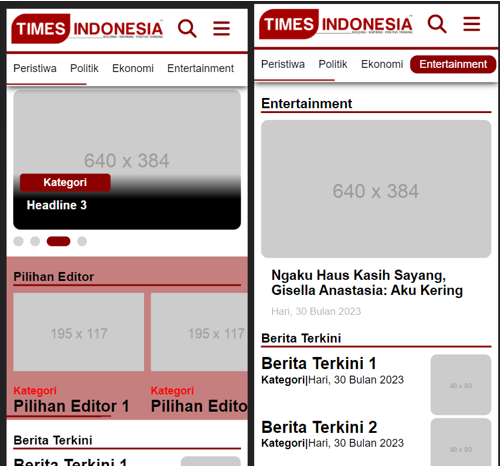 News homepage
